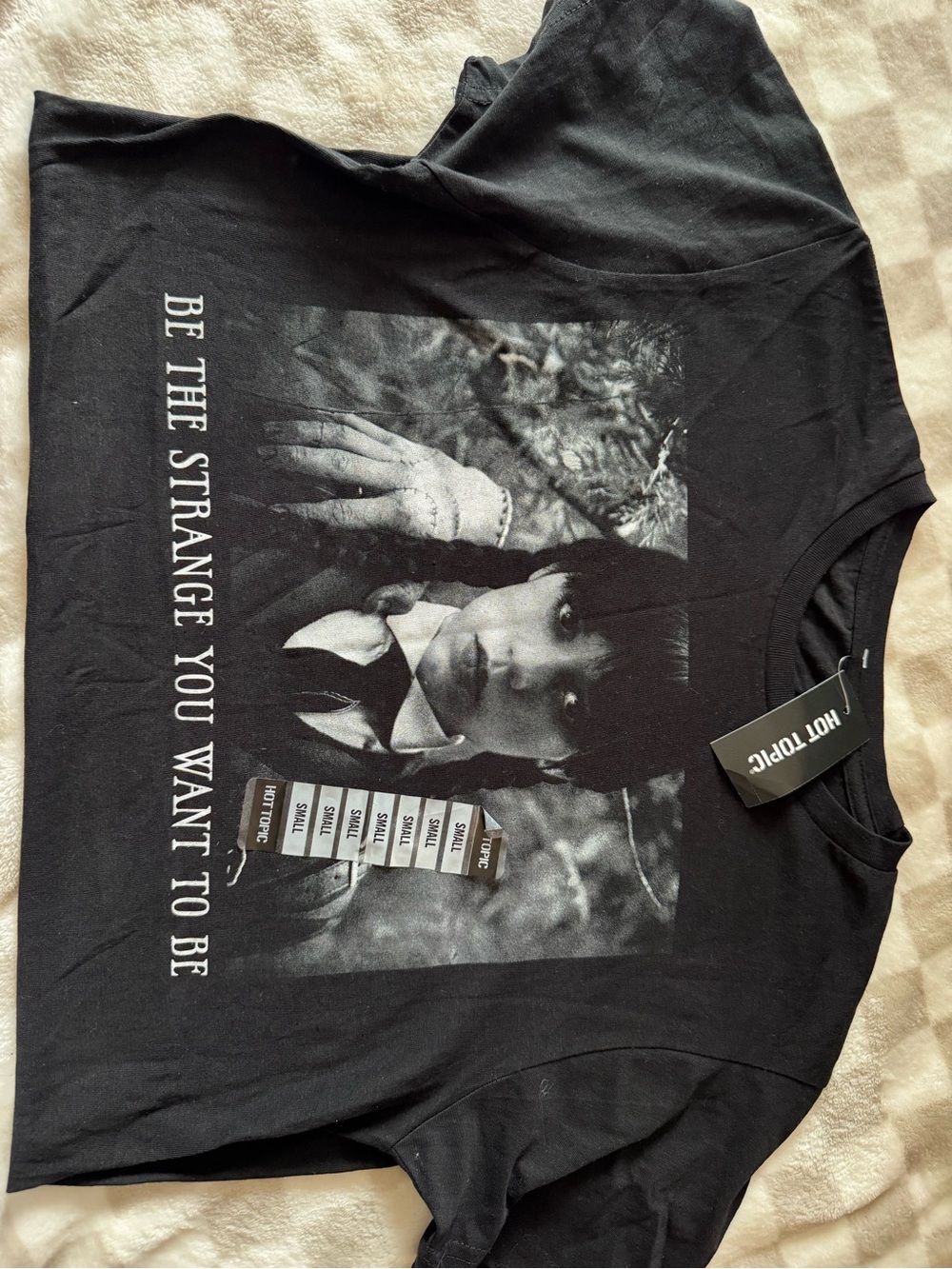 Wednesday Graphic Tee - Black "Be The Strange You Want To Be"